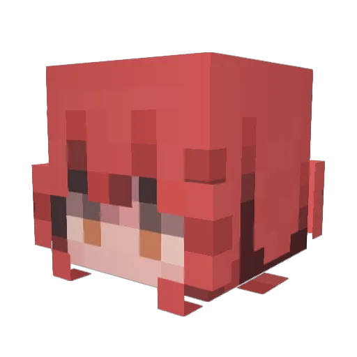 GangstaDev Minecraft avatar head, 3D render