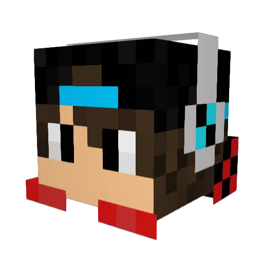 Gangstaboy3 Minecraft avatar head, 3D render