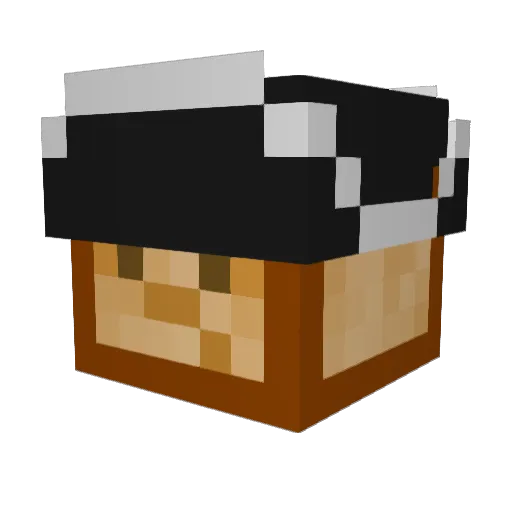 Gangstabread Minecraft avatar head, 3D render