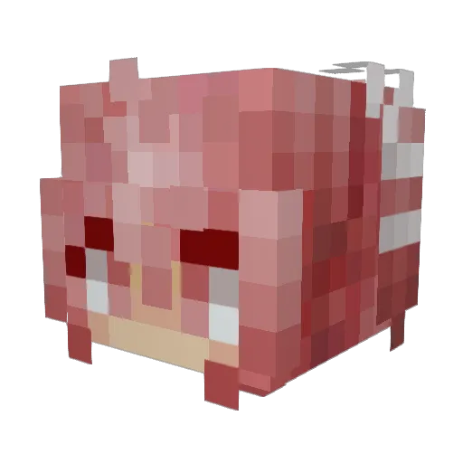 Gangstafish54 Minecraft avatar head, 3D render