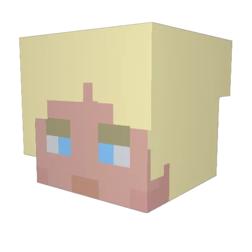 Gangstalker14 Minecraft avatar head, 3D render