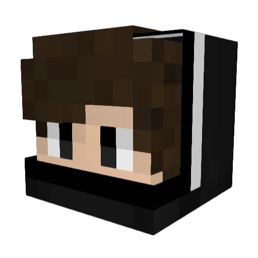 Gangster35 Minecraft avatar head, 3D render