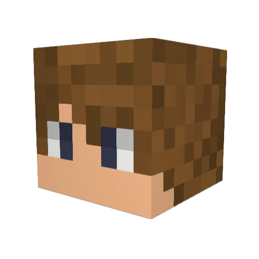 GangsterOverlord Minecraft avatar head, 3D render