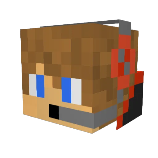 Gangster_Fishh Minecraft avatar head, 3D render
