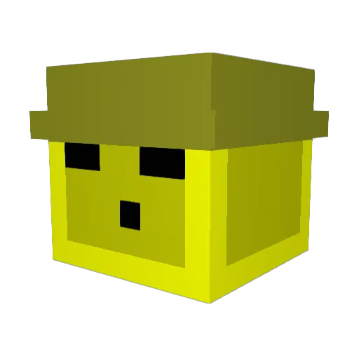 Gangstersush Minecraft avatar head, 3D render