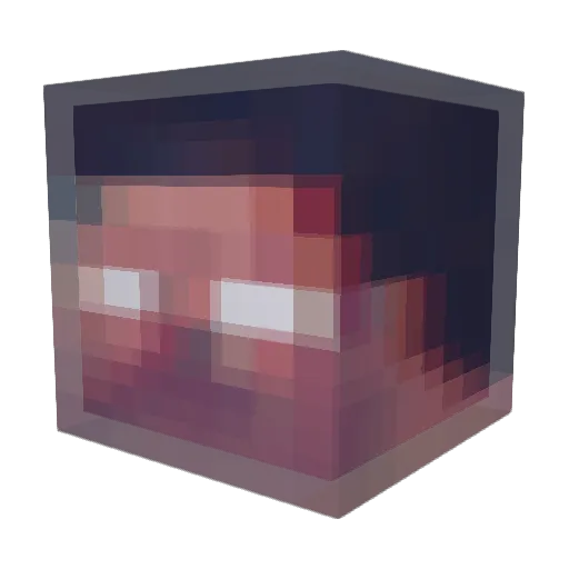 Gangtim Minecraft avatar head, 3D render