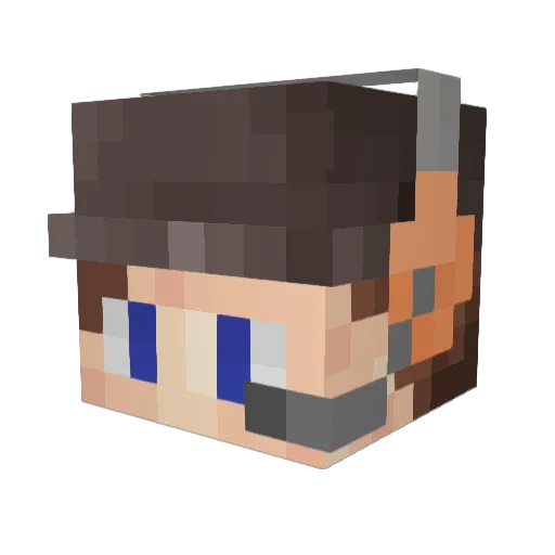 GanjaGuru420 Minecraft avatar head, 3D render