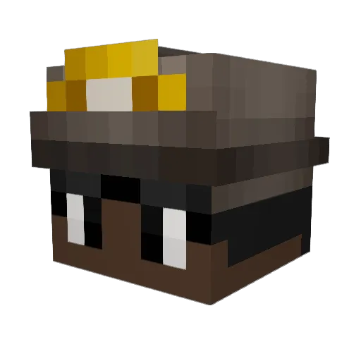 GanjinChan Minecraft avatar head, 3D render