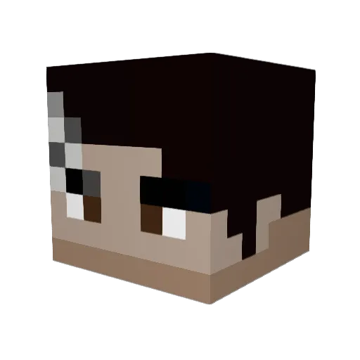 GankBankin Minecraft avatar head, 3D render