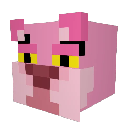 Gankeadoh Minecraft avatar head, 3D render