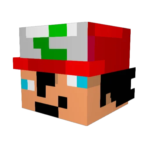 Gannan307 Minecraft avatar head, 3D render
