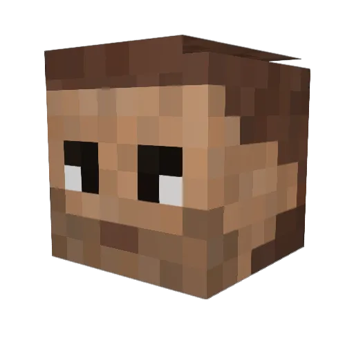 GannicusR7 Minecraft avatar head, 3D render