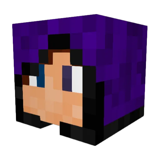 Ganning14 Minecraft avatar head, 3D render