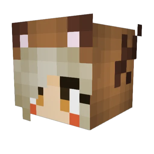 GannonGirls Minecraft avatar head, 3D render