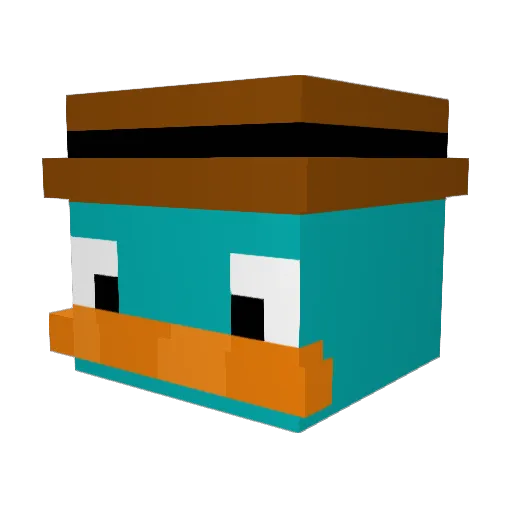 GannonMC Minecraft avatar head, 3D render
