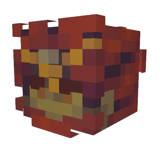 Ganon727 Minecraft avatar head, 3D render