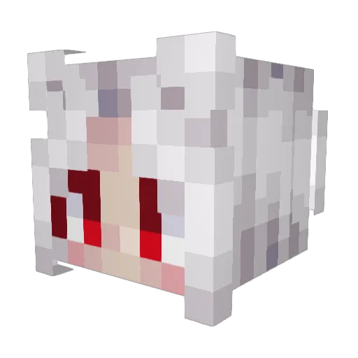 Ganong Minecraft avatar head, 3D render