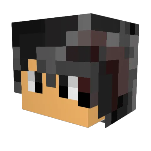 GansitoBZ Minecraft avatar head, 3D render