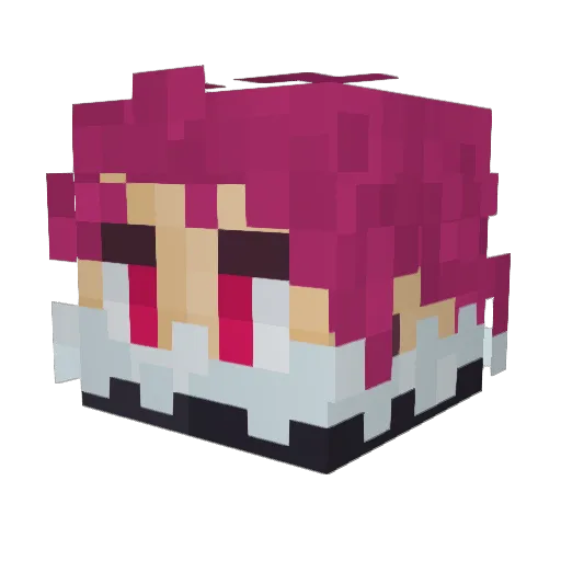 Gansu27 Minecraft avatar head, 3D render