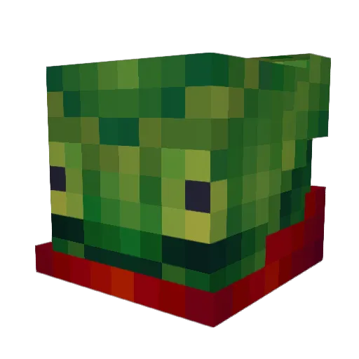 Gantey Minecraft avatar head, 3D render