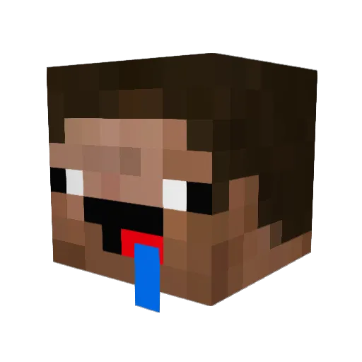 Gantolo Minecraft avatar head, 3D render