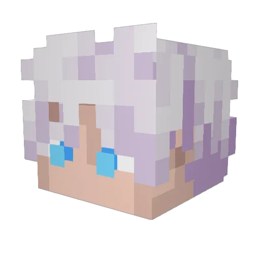 Ganton2013 Minecraft avatar head, 3D render