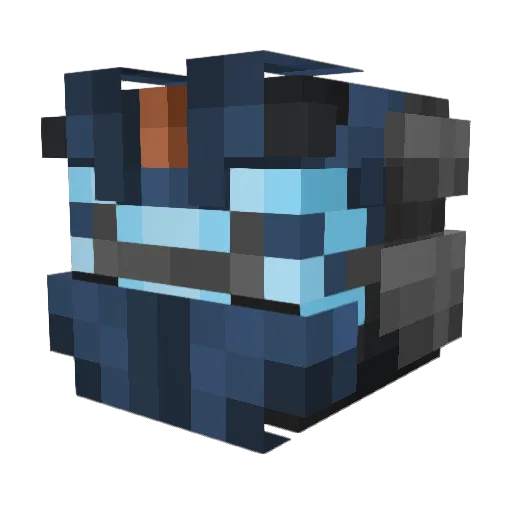 Gantros Minecraft avatar head, 3D render