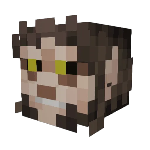 Gantz101 Minecraft avatar head, 3D render