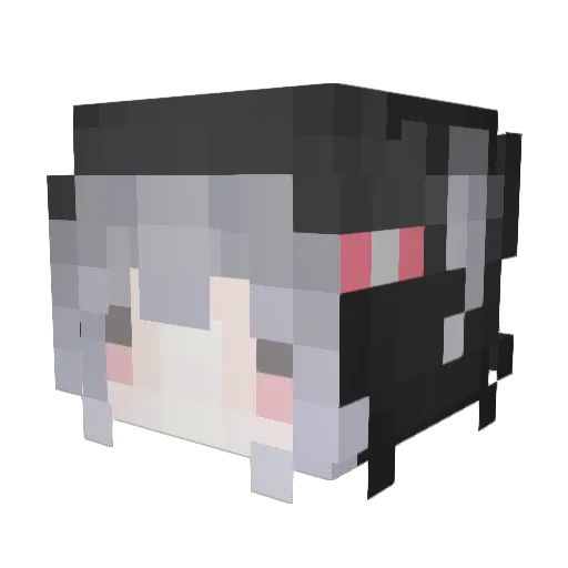 Ganymede_030 Minecraft avatar head, 3D render