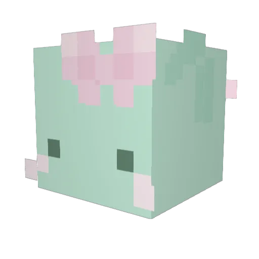 GanyuKat Minecraft avatar head, 3D render