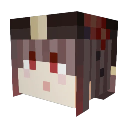 Ganyu_0117 Minecraft avatar head, 3D render
