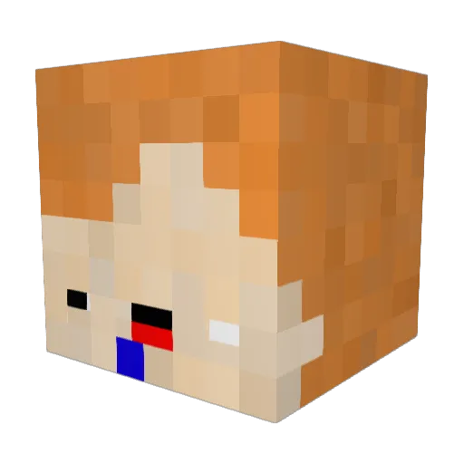 Gapao_2525 Minecraft avatar head, 3D render