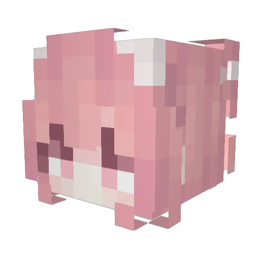 Gapar Minecraft avatar head, 3D render