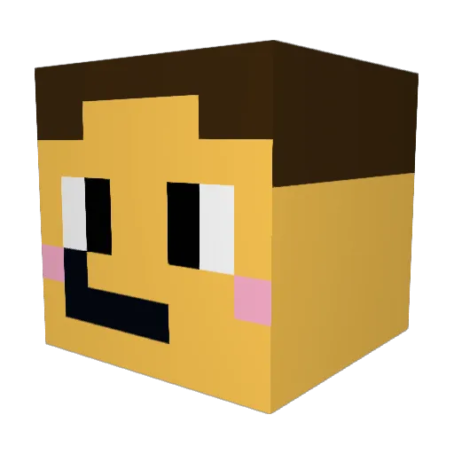 GapiWasHere Minecraft avatar head, 3D render