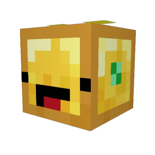 GappleJack Minecraft avatar head, 3D render
