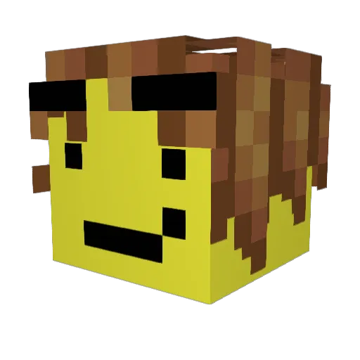 Gappleguy64 Minecraft avatar head, 3D render