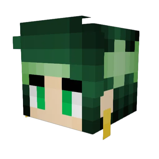 Gapponi Minecraft avatar head, 3D render