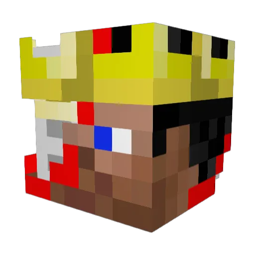 GappyL Minecraft avatar head, 3D render