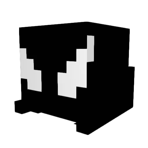 Gaps4nn Minecraft avatar head, 3D render