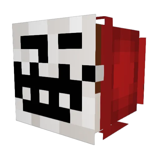 Gapzzzz Minecraft avatar head, 3D render