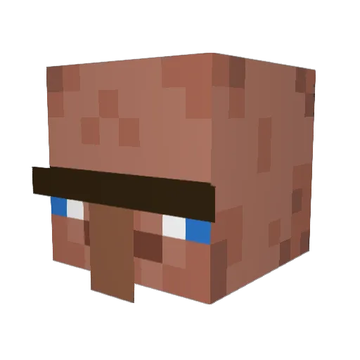GarBagMan_ Minecraft avatar head, 3D render