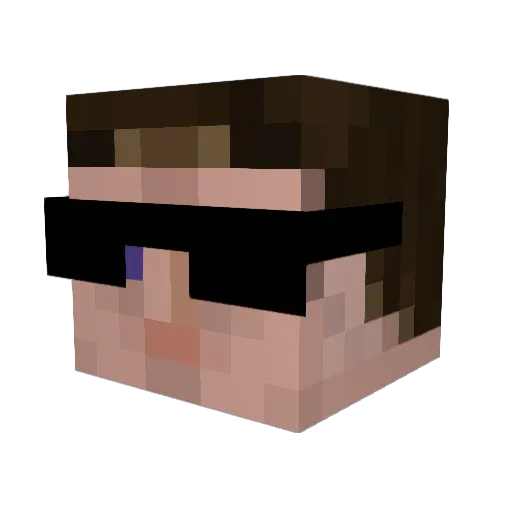 GarGAntins Minecraft avatar head, 3D render