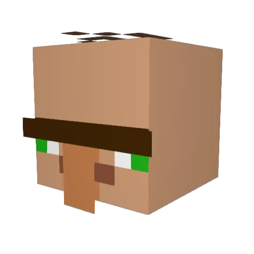 GarIgna Minecraft avatar head, 3D render