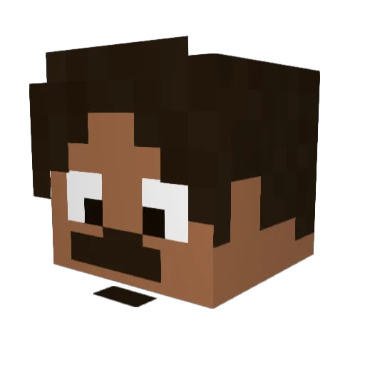 Gar_Heim Minecraft avatar head, 3D render