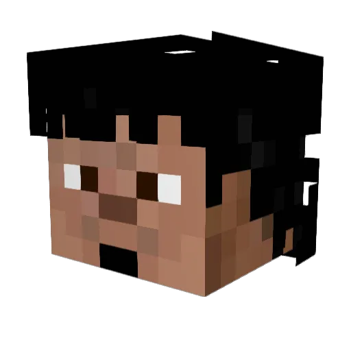 Gar_Mora Minecraft avatar head, 3D render