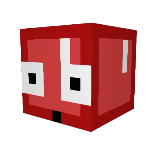Garadono Minecraft avatar head, 3D render