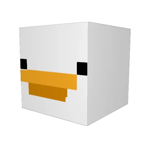 Garam_o3o Minecraft avatar head, 3D render