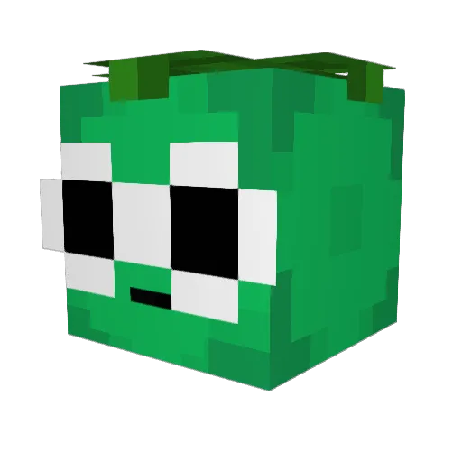 Garama Minecraft avatar head, 3D render