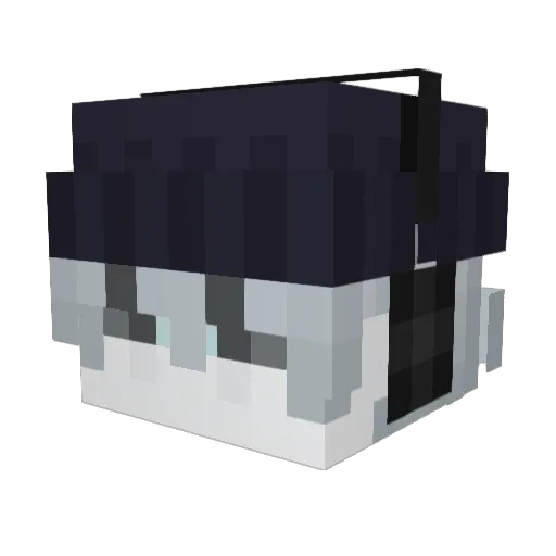 Garamtwo Minecraft avatar head, 3D render