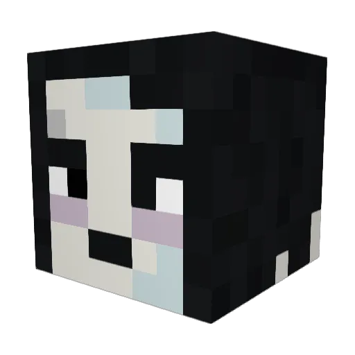 Gararek Minecraft avatar head, 3D render